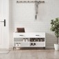 vidaXL Panca Porta Scarpe Bianca 102x35x55 cm in Legno Multistrato vidaXL Panca Porta Scarpe Bianca 102x35x55 cm in Legno Multistrato