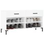 vidaXL Panca Porta Scarpe Bianca 102x35x55 cm in Legno Multistrato vidaXL Panca Porta Scarpe Bianca 102x35x55 cm in Legno Multistrato