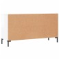 vidaXL Panca Porta Scarpe Bianco Lucido 102x35x55 cm Legno Multistrato vidaXL Panca Porta Scarpe Bianco Lucido 102x35x55 cm Legno Multistrato
