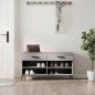 vidaXL Panca Porta Scarpe Grigio Sonoma 102x35x55 cm Legno Multistrato vidaXL Panca Porta Scarpe Grigio Sonoma 102x35x55 cm Legno Multistrato