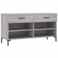 vidaXL Panca Porta Scarpe Grigio Sonoma 102x35x55 cm Legno Multistrato vidaXL Panca Porta Scarpe Grigio Sonoma 102x35x55 cm Legno Multistrato