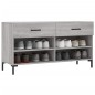 vidaXL Panca Porta Scarpe Grigio Sonoma 102x35x55 cm Legno Multistrato vidaXL Panca Porta Scarpe Grigio Sonoma 102x35x55 cm Legno Multistrato
