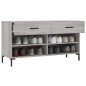 vidaXL Panca Porta Scarpe Grigio Sonoma 102x35x55 cm Legno Multistrato vidaXL Panca Porta Scarpe Grigio Sonoma 102x35x55 cm Legno Multistrato