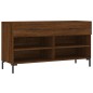 vidaXL Panca Porta Scarpe Rovere Marrone 102x35x55cm Legno Multistrato vidaXL Panca Porta Scarpe Rovere Marrone 102x35x55cm Legno Multistrato