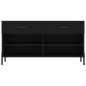 vidaXL Panca Porta Scarpe Nera 102x35x55 cm in Legno Multistrato vidaXL Panca Porta Scarpe Nera 102x35x55 cm in Legno Multistrato