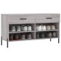 vidaXL Panca Porta Scarpe Grigio Sonoma 102x35x55 cm Legno Multistrato vidaXL Panca Porta Scarpe Grigio Sonoma 102x35x55 cm Legno Multistrato