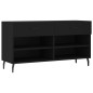 vidaXL Panca Porta Scarpe Nera 102x35x55 cm in Legno Multistrato vidaXL Panca Porta Scarpe Nera 102x35x55 cm in Legno Multistrato