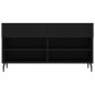 vidaXL Panca Porta Scarpe Nera 102x35x55 cm in Legno Multistrato vidaXL Panca Porta Scarpe Nera 102x35x55 cm in Legno Multistrato