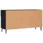 vidaXL Panca Porta Scarpe Nera 102x35x55 cm in Legno Multistrato vidaXL Panca Porta Scarpe Nera 102x35x55 cm in Legno Multistrato
