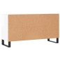 vidaXL Panca Porta Scarpe Bianco Lucido 102x35x55 cm Legno Multistrato vidaXL Panca Porta Scarpe Bianco Lucido 102x35x55 cm Legno Multistrato