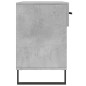 vidaXL Panca Porta Scarpe Grigio Cemento 102x35x55cm Legno Multistrato
