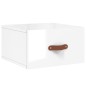 vidaXL Comodino a Muro Bianco Lucido 35x35x20 cm vidaXL Comodino a Muro Bianco Lucido 35x35x20 cm