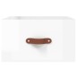 vidaXL Comodino a Muro Bianco Lucido 35x35x20 cm vidaXL Comodino a Muro Bianco Lucido 35x35x20 cm