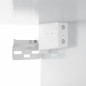 vidaXL Comodino a Muro Bianco Lucido 35x35x20 cm vidaXL Comodino a Muro Bianco Lucido 35x35x20 cm