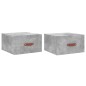 vidaXL Comodini a Muro 2 pz Grigio Cemento 35x35x20 cm vidaXL Comodini a Muro 2 pz Grigio Cemento 35x35x20 cm