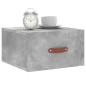 vidaXL Comodini a Muro 2 pz Grigio Cemento 35x35x20 cm vidaXL Comodini a Muro 2 pz Grigio Cemento 35x35x20 cm