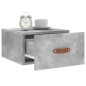 vidaXL Comodini a Muro 2 pz Grigio Cemento 35x35x20 cm vidaXL Comodini a Muro 2 pz Grigio Cemento 35x35x20 cm
