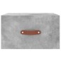 vidaXL Comodini a Muro 2 pz Grigio Cemento 35x35x20 cm vidaXL Comodini a Muro 2 pz Grigio Cemento 35x35x20 cm
