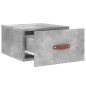 vidaXL Comodini a Muro 2 pz Grigio Cemento 35x35x20 cm vidaXL Comodini a Muro 2 pz Grigio Cemento 35x35x20 cm
