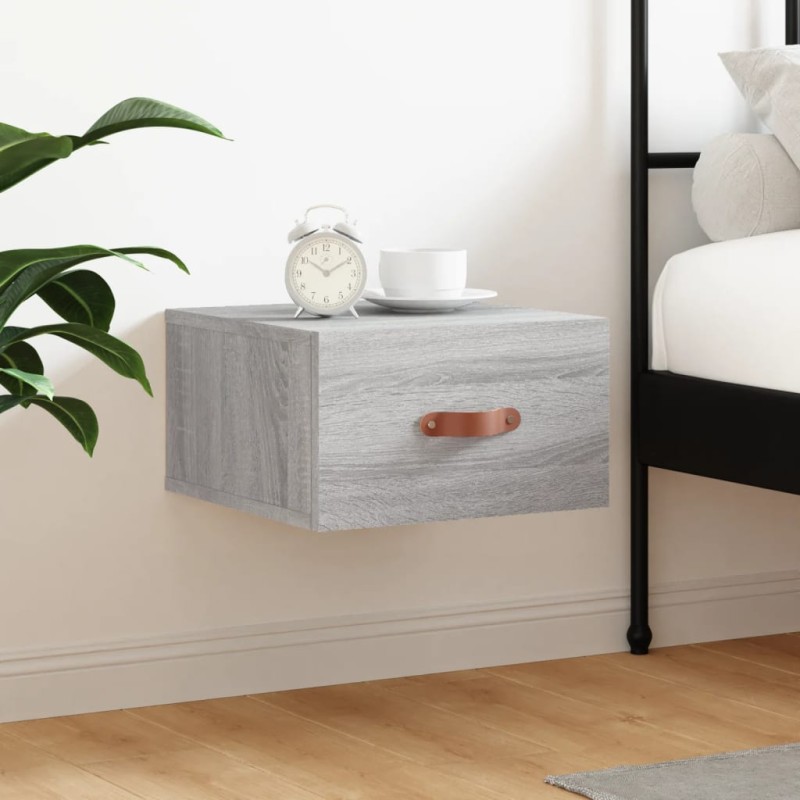 vidaXL Comodino a Muro Grigio Sonoma 35x35x20 cm vidaXL Comodino a Muro Grigio Sonoma 35x35x20 cm