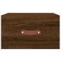 vidaXL Comodino a Muro Rovere Marrone 35x35x20 cm vidaXL Comodino a Muro Rovere Marrone 35x35x20 cm