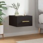 vidaXL Comodino a Muro Nero 35x35x20 cm vidaXL Comodino a Muro Nero 35x35x20 cm