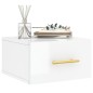 vidaXL Comodini a Muro 2 pz Bianco Lucido 35x35x20 cm vidaXL Comodini a Muro 2 pz Bianco Lucido 35x35x20 cm
