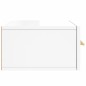 vidaXL Comodini a Muro 2 pz Bianco Lucido 35x35x20 cm vidaXL Comodini a Muro 2 pz Bianco Lucido 35x35x20 cm