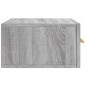 vidaXL Comodino a Muro Grigio Sonoma 35x35x20 cm vidaXL Comodino a Muro Grigio Sonoma 35x35x20 cm