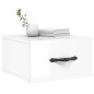 vidaXL Comodino a Muro Bianco Lucido 35x35x20 cm vidaXL Comodino a Muro Bianco Lucido 35x35x20 cm