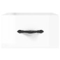 vidaXL Comodino a Muro Bianco Lucido 35x35x20 cm vidaXL Comodino a Muro Bianco Lucido 35x35x20 cm