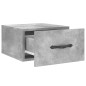 vidaXL Comodino a Muro Grigio Cemento 35x35x20 cm vidaXL Comodino a Muro Grigio Cemento 35x35x20 cm