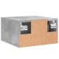 vidaXL Comodino a Muro Grigio Cemento 35x35x20 cm vidaXL Comodino a Muro Grigio Cemento 35x35x20 cm