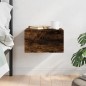 vidaXL Comodino a Muro Rovere Fumo 35x35x20 cm vidaXL Comodino a Muro Rovere Fumo 35x35x20 cm