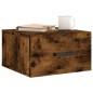vidaXL Comodino a Muro Rovere Fumo 35x35x20 cm vidaXL Comodino a Muro Rovere Fumo 35x35x20 cm
