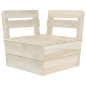 Divano da Giardino a 3 Posti su Pallet Legno Abete Impregnato Divano da Giardino a 3 Posti su Pallet Legno Abete Impregnato