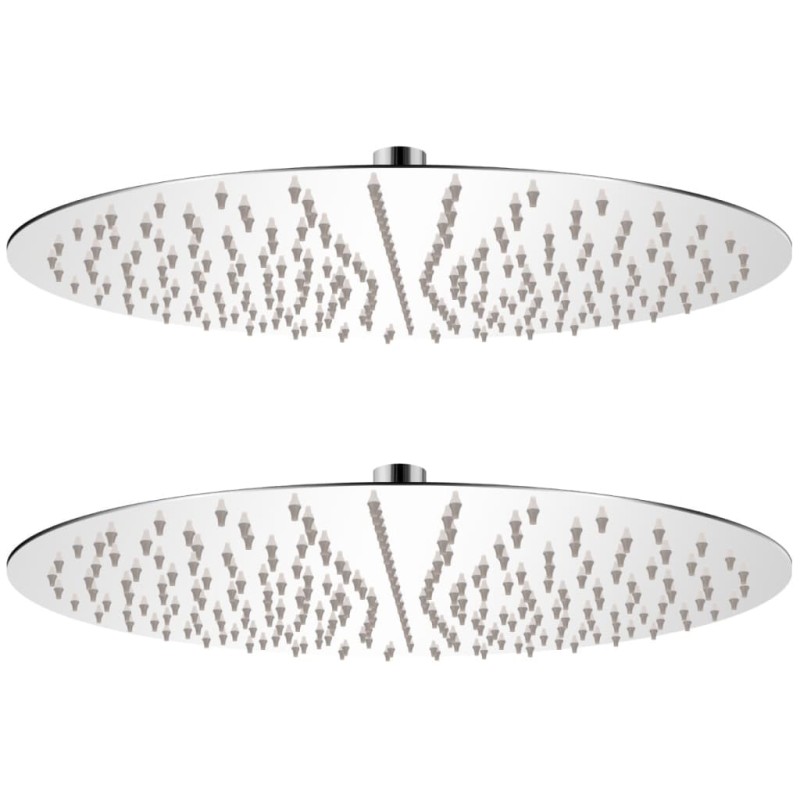 Soffione per Doccia a Pioggia 2 pz Acciaio Inossidabile Ø 40 cm Soffione per Doccia a Pioggia 2 pz Acciaio Inossidabile Ø 40 cm
