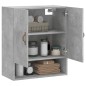 vidaXL Armadietto a Muro Grigio Cemento 60x31x70 cm Legno Multistrato vidaXL Armadietto a Muro Grigio Cemento 60x31x70 cm Legno Multistrato