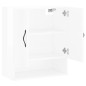 vidaXL Armadietto a Muro Bianco Lucido 60x31x70 cm Legno Multistrato vidaXL Armadietto a Muro Bianco Lucido 60x31x70 cm Legno Multistrato