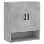 vidaXL Armadietto a Muro Grigio Cemento 60x31x70 cm Legno Multistrato vidaXL Armadietto a Muro Grigio Cemento 60x31x70 cm Legno Multistrato