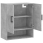 vidaXL Armadietto a Muro Grigio Cemento 60x31x70 cm Legno Multistrato vidaXL Armadietto a Muro Grigio Cemento 60x31x70 cm Legno Multistrato