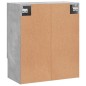 vidaXL Armadietto a Muro Grigio Cemento 60x31x70 cm Legno Multistrato vidaXL Armadietto a Muro Grigio Cemento 60x31x70 cm Legno Multistrato