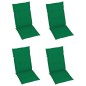 Sedie da Giardino Reclinabili 4pz Cuscini Acacia Massello Sedie da Giardino Reclinabili 4pz Cuscini Acacia Massello