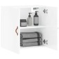 vidaXL Armadietto a Muro Bianco Lucido 60x31x60 cm Legno Multistrato vidaXL Armadietto a Muro Bianco Lucido 60x31x60 cm Legno Multistrato