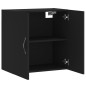 vidaXL Armadietto a Muro Nero 60x31x60 cm in Legno Multistrato vidaXL Armadietto a Muro Nero 60x31x60 cm in Legno Multistrato