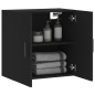 vidaXL Armadietto a Muro Nero 60x31x60 cm in Legno Multistrato vidaXL Armadietto a Muro Nero 60x31x60 cm in Legno Multistrato