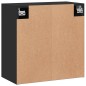vidaXL Armadietto a Muro Nero 60x31x60 cm in Legno Multistrato vidaXL Armadietto a Muro Nero 60x31x60 cm in Legno Multistrato