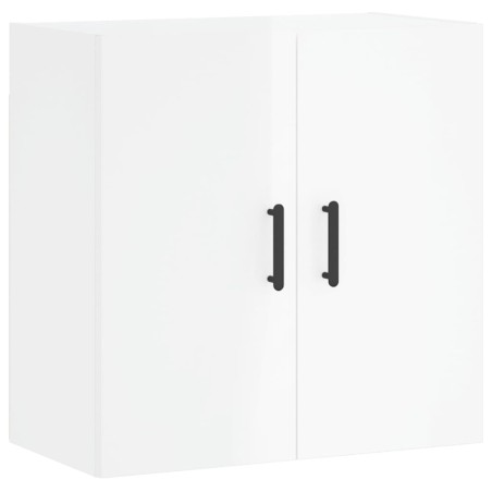 vidaXL Armadietto a Muro Bianco Lucido 60x31x60 cm Legno Multistrato