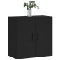 vidaXL Armadietto a Muro Nero 60x31x60 cm in Legno Multistrato vidaXL Armadietto a Muro Nero 60x31x60 cm in Legno Multistrato