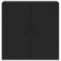 vidaXL Armadietto a Muro Nero 60x31x60 cm in Legno Multistrato vidaXL Armadietto a Muro Nero 60x31x60 cm in Legno Multistrato